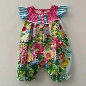 Be Mine 24 Months Baby Girl Floral Romper Spring Summer
